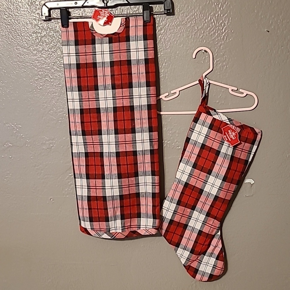 Holiday Time 48" Christmas tree skirt/stocking